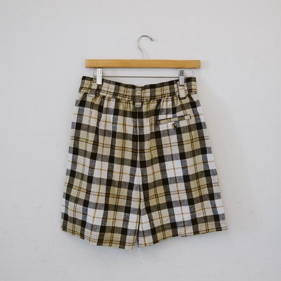 1980s Check Shorts-Union Khaki - Picture 7 of 7